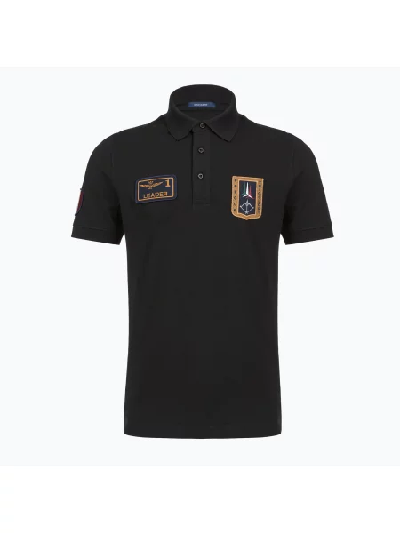 Koszulka Aeronautica Militare Polo jet black czarne