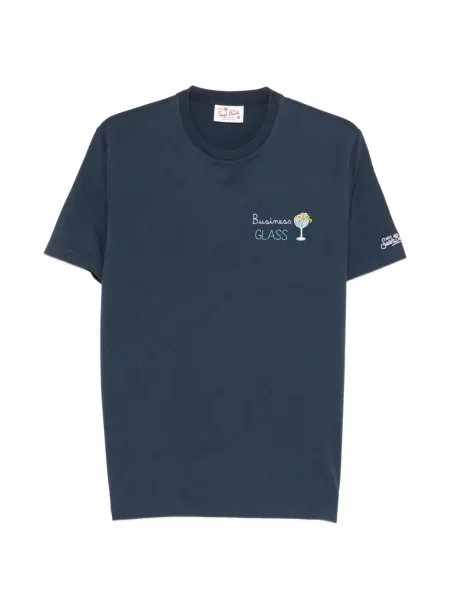 Tricou Mc2 Saint Barth cu broderie albastru