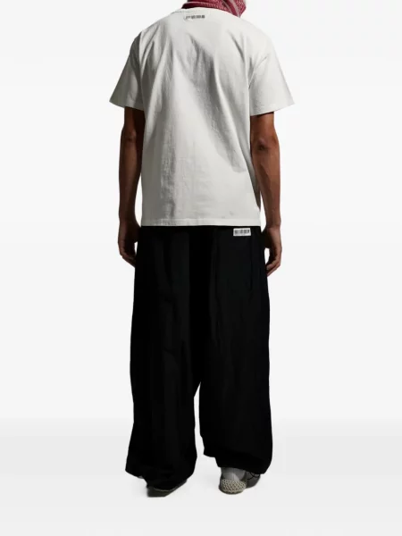 Tricou Mostly Heard Rarely Seen cu broderie alb