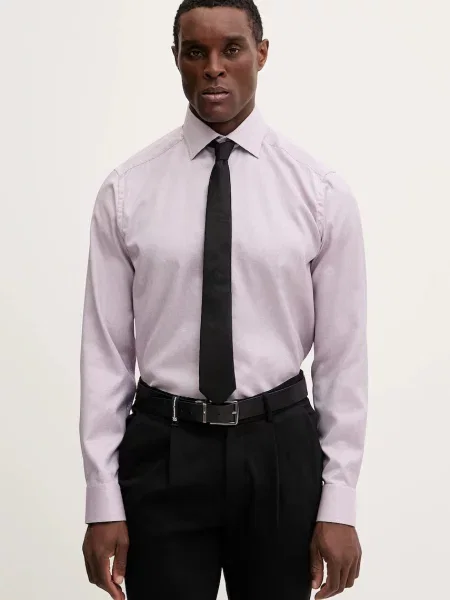 Eton cămașă din regular violet