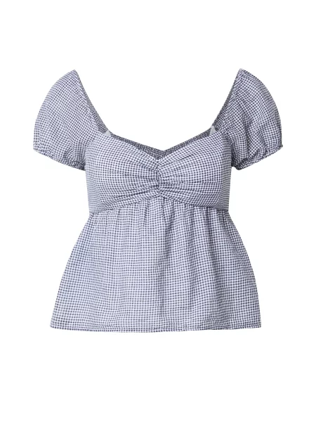 HOLLISTER Halenka noční modrá / chladná modrá bílá