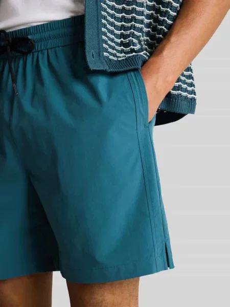 Szorty dresowe o kroju relaxed fit z tunelem Tom Tailor Denim
