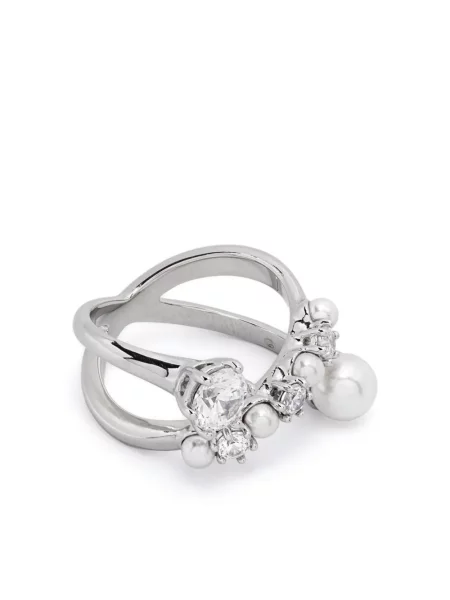 Inel Swarovski argintiu