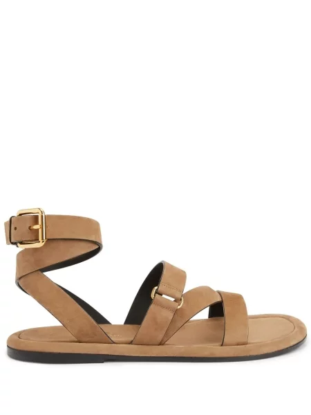Sandale Giuseppe Zanotti din piele de căprioară maro