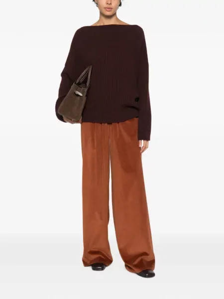 Pantaloni Dusan de catifea cord maro