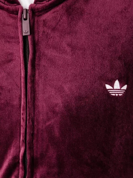 Велюровый свитер Adidas Originals с капюшоном