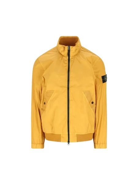 Kurtka Stone Island z kamieniami żółta