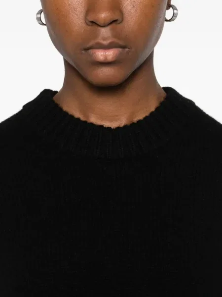 Pulover Co Collection cu decolteu rotund negru