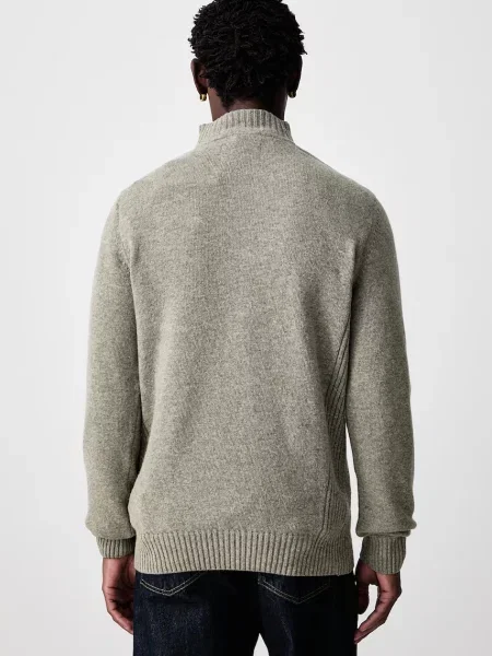 Barbour sweter wełniany NELSON zielony
