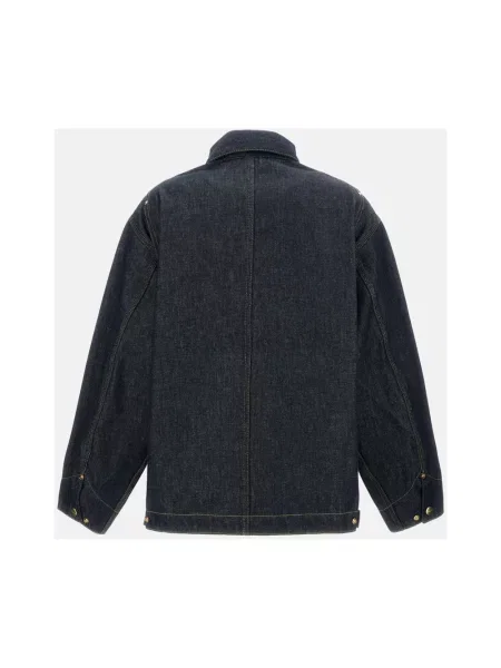 Kurtka jeansowa Carhartt Wip granatowa