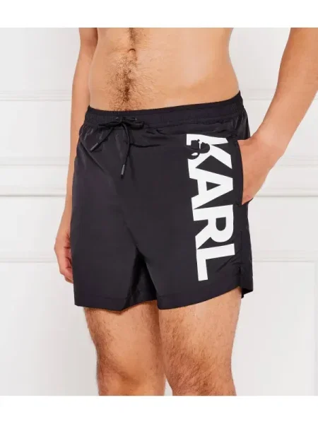 Rövid fürdőruha Karl Lagerfeld fekete