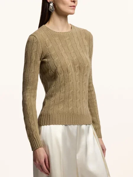 Ralph Lauren Collection Kašmírový Svetr světle hnědá
