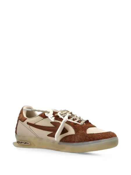 Sneakerși Off-white din piele business alb