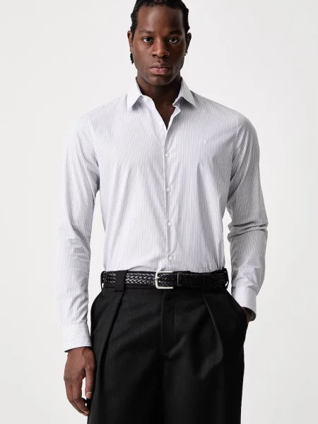 Calvin Klein Cămașă | stretch gri