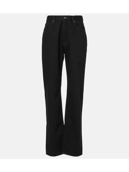 Proste jeansy Valentino z wysoką talią czarne