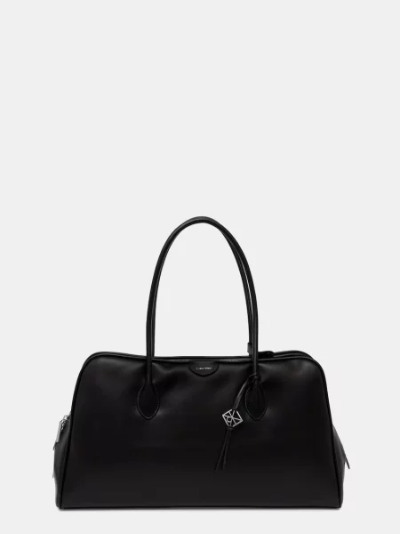 Geantă shopper Calvin Klein din piele negru