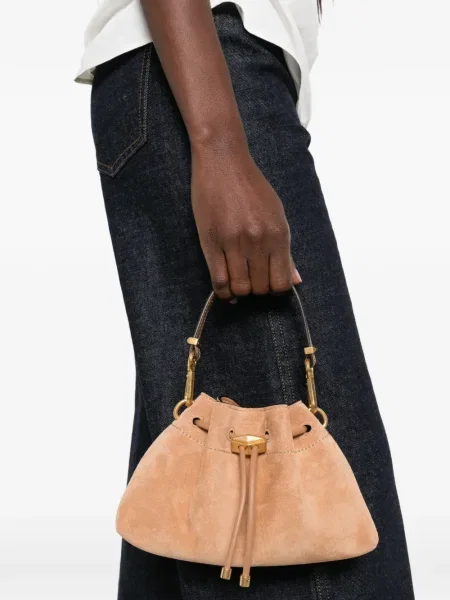Geantă Jimmy Choo din piele de căprioară