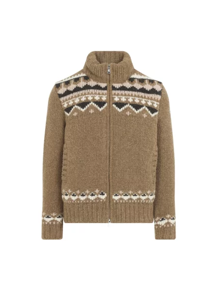 Kardigan Moncler brązowy