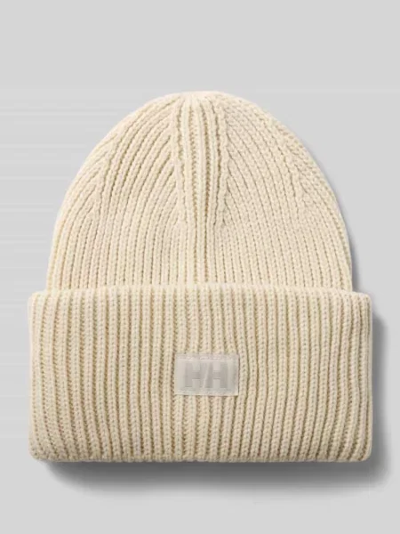 Czapka beanie w imitacja dzianiny z naszywką z logo Helly Hansen