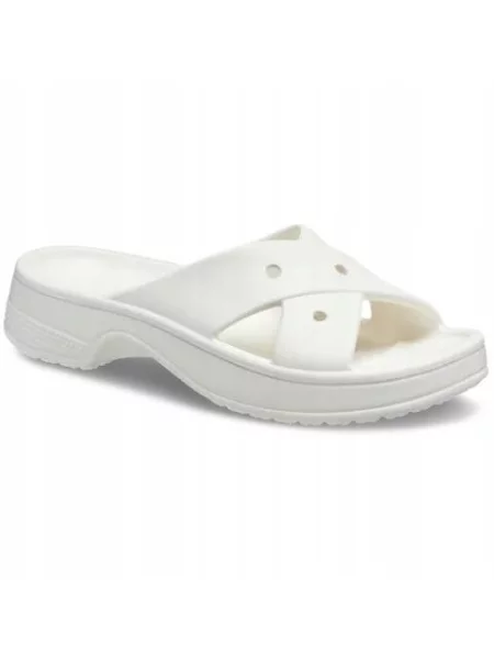 Klapki Dla Dorosłych Crocs Cross Strap białe
