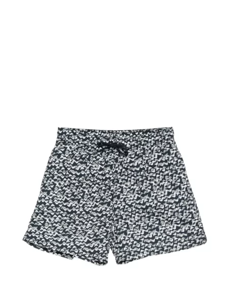 Slip de baie Emporio Armani cu imagine cu cordon albastru