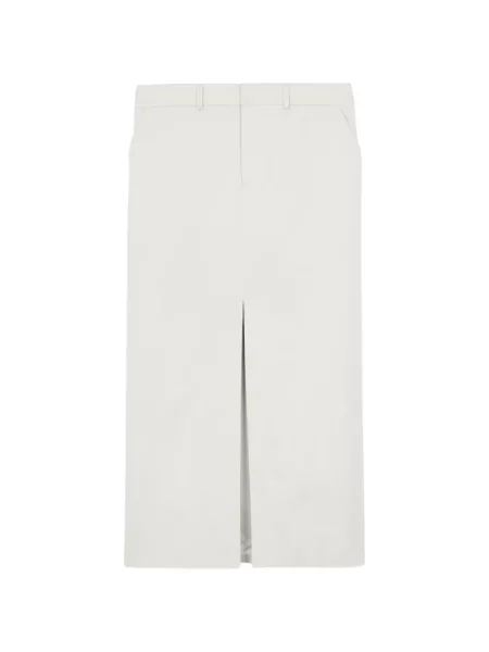 Fusta maxi The Frankie Shop cu crăpătură alb