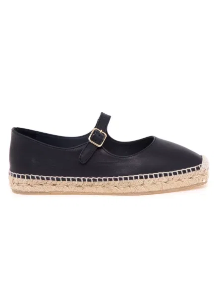 Espadryle Castaner skórzane czarne