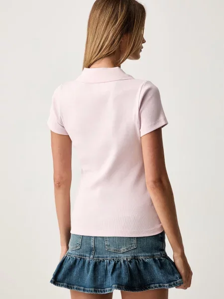 Guess Jeans polo z różowa