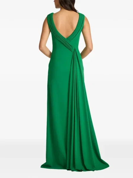Rochie maxi Tadashi Shoji de costum verde
