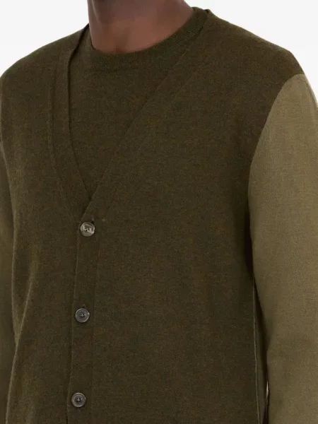 Cardigan Maison Margiela de lână verde