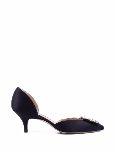 Pantofi cu toc Stuart Weitzman din satin negru