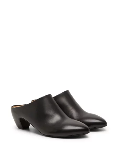 Papuci tip mules Marsell din piele negru
