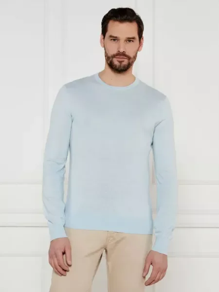 TIGER OF SWEDEN Pulover Connor L | cu adaos de in albastru