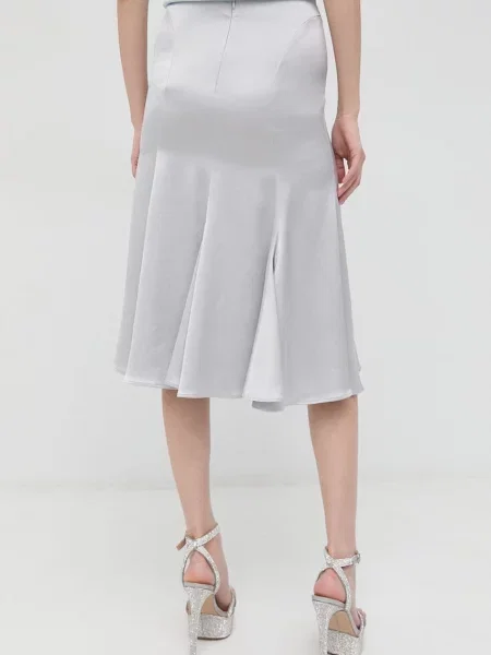 Спідниця Trussardi midi розкльошена сірий