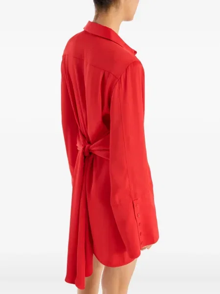 Rochie tip cămașă Rotate Birger Christensen de costum roșu