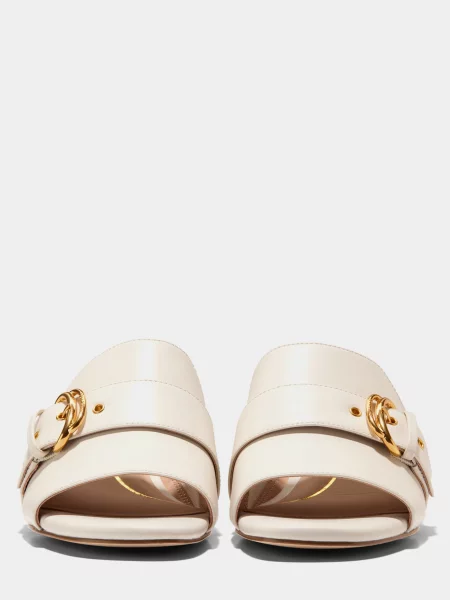 Кожаные шлепанцы Cole Haan бежевые