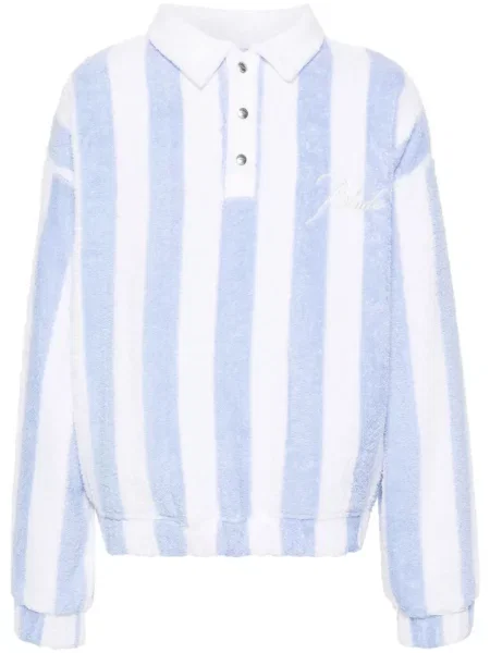 Tricou polo Rhude din material terry albastru