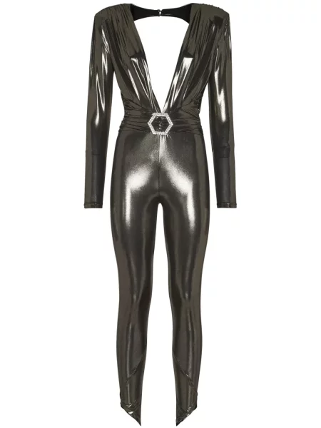 Kombinezon Philipp Plein z kryształkami złoty