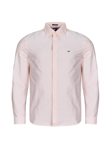 Srajca Tommy Jeans z dolgimi rokavi keper