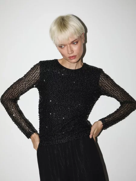 Tričko s dlouhým rukávem Medicine černá