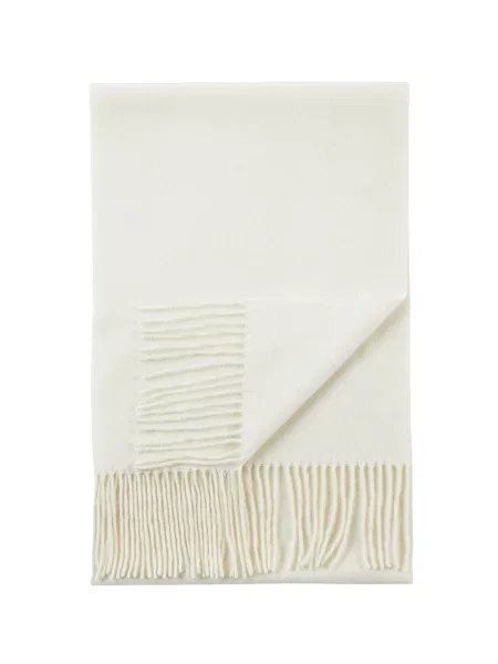 GOBI Cashmere Fular Unisex Cashmere Fringed Scarf murdar alb