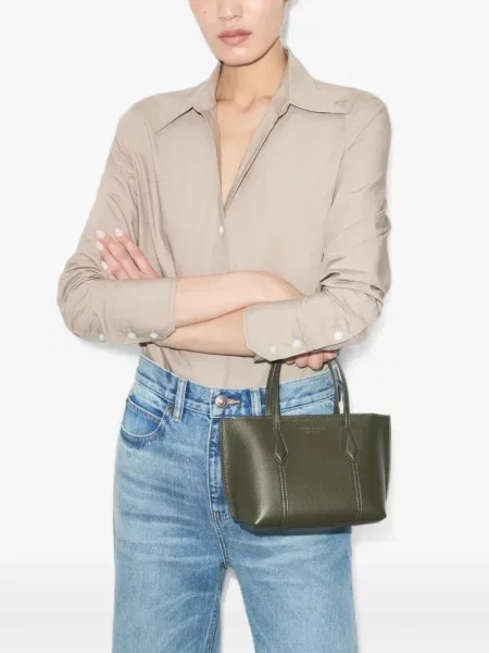 Geantă shopper Tory Burch verde