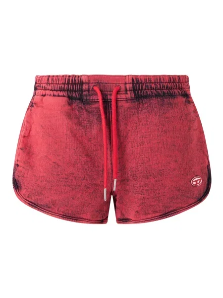Szorty jeansowe Diesel czerwone