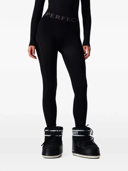 Pantaloni Perfect Moment cu imagine negru