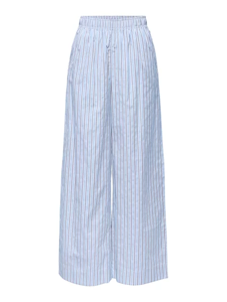 Only Petite Pantaloni ONLLORIS safir / albastru deschis alb