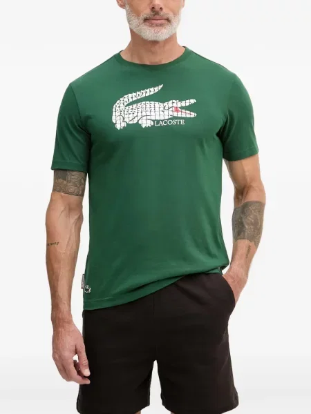 Tricou Lacoste cu imagine verde