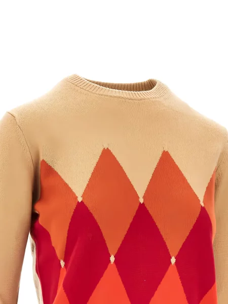Pulover Ballantyne din cașmir cu model argyle
