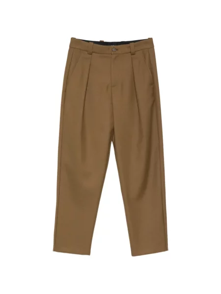 Pantaloni A.p.c. plisate maro