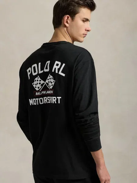 Μπλούζα με μακριά μανίκια Polo Ralph Lauren Long Sleeve μαύρο