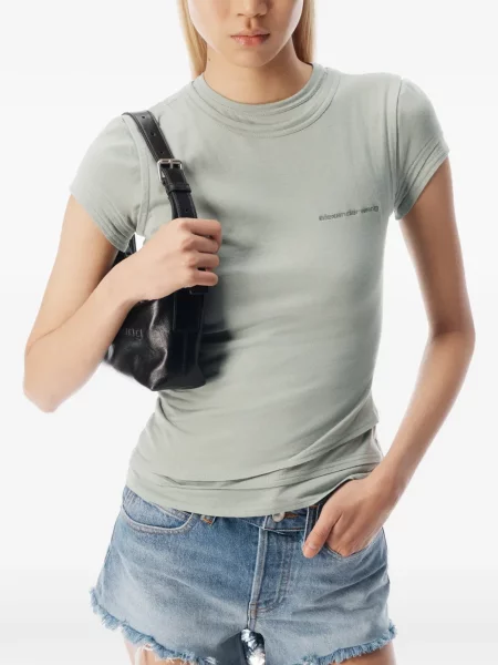 Tricou Alexander Wang cu imagine verde